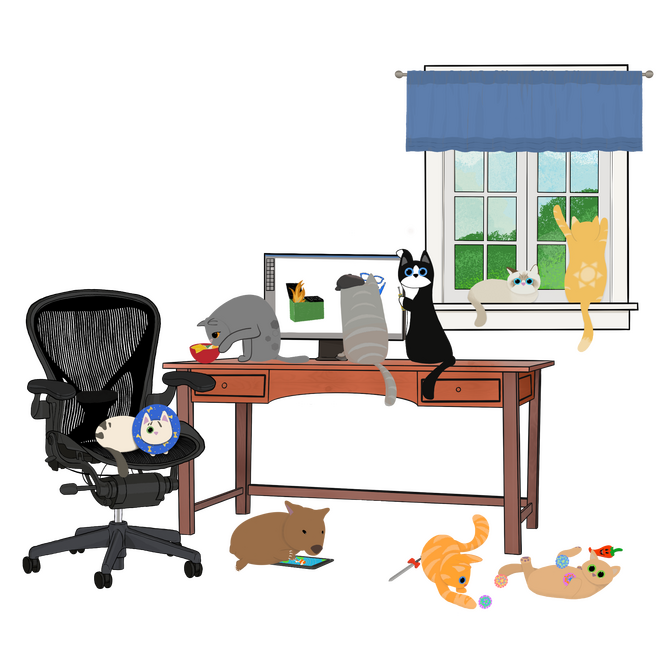 Cat Mod T-Shirt Design